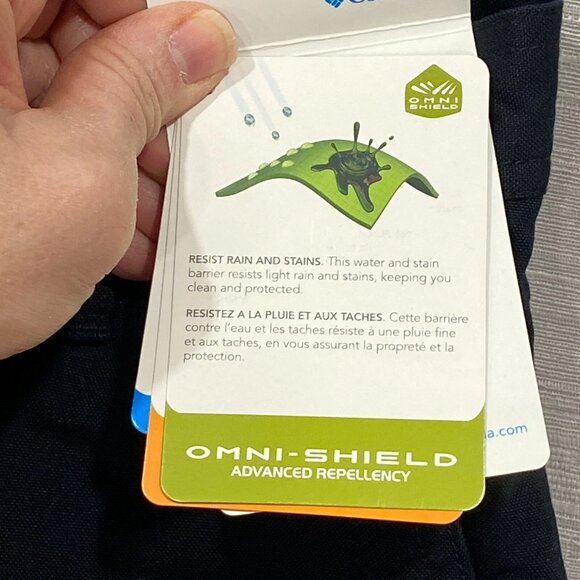 Columbia Fleece Lined Pants Mens 44 x 32 Black Nylon Water Resistant Insulated - Picture 5 of 15